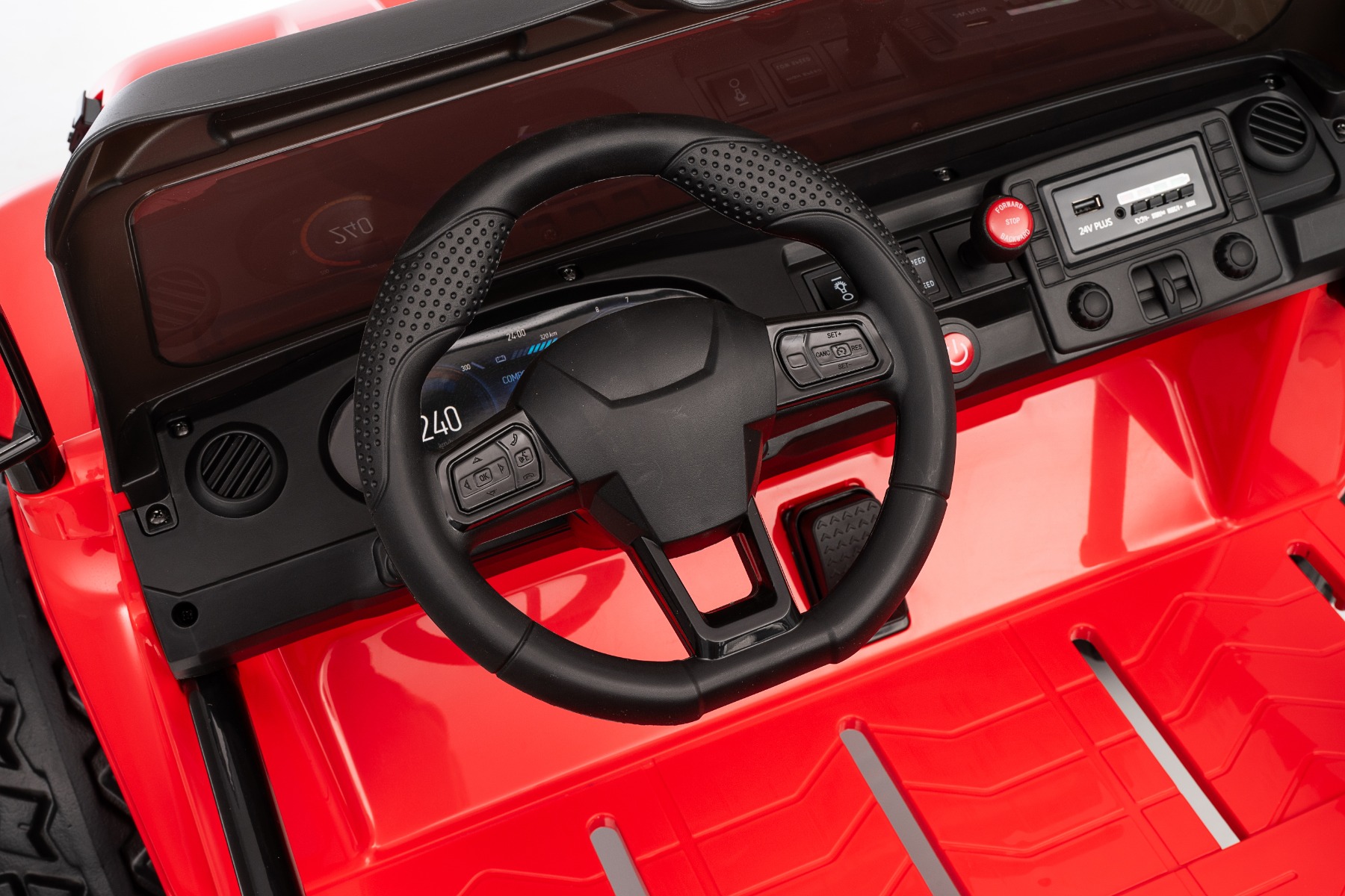 Volante multifuncional, reproductor MP3 con entrada USB/AUX