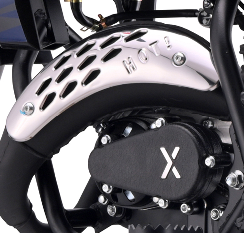 Protector de escape cromado