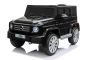Coche eléctrico para niños Mercedes G500 12V, negro, control remoto 2.4 GHz, entrada USB / SD, suspensión trasera, batería de litio, luces LED, licencia ORIGINAL