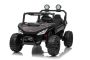 Coche eléctrico para niños T-REX Ride 4x4, dos plazas, 24V, negro, reproductor MP3 con entrada USB/AUX, tracción 4x4, batería de litio, suspensión, control remoto, luces LED