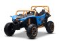 Electric Ride-on buggy Artic CAT XXL 4x4 24V, blue, two-seater, Soft EVA wheels, Powerful engines, Lithium battery, MP3 player with Bluetooth, Rear wheel suspension, leatherette seats, Licensed
