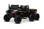 Coche eléctrico infantil tipo tractor RIDER 6X6 24V con tracción en las cuatro ruedas (4X 200W), biplaza, negro, batería de litio, ruedas EVA, asiento doble de cuero sintético, ejes con suspensión, mando a distancia de 2.4 GHz, reproductor MP3 con entrada