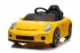 Coche eléctrico RUF GT 12V, amarillo, con puertas abatibles, control remoto 2,4 GHz, luces LED delanteras y traseras, entrada USB/Aux, batería de litio, 2 motores de 35W, licencia ORIGINAL
