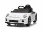 Coche eléctrico RUF GT 12V, blanco, con puertas abatibles, control remoto 2,4 GHz, luces LED delanteras y traseras, entrada USB/Aux, batería de litio, 2 motores de 35W, licencia ORIGINAL