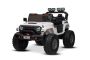 Coche eléctrico para niños Beneo Motors OFFRIDE 4x4 biplaza 24V, blanco, reproductor MP3 con entrada USB/AUX, tracción 4x4, batería de litio, enormes ruedas EVA con suspensión en las ruedas traseras, control remoto, luces LED.