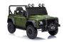 Coche eléctrico para niños Land Rover Defender 110 SVX 12V, verde , tracción 4X4, luces LED, suspensión en ruedas delanteras y traseras, control remoto 2,4 GHz, entrada USB/Aux, Bluetooth, batería de litio, 4 motores de 25W, licencia ORIGINAL