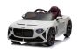 Coche eléctrico para niños Bentley Bacalar 12V, blanco, puertas que se abren hacia arriba, control remoto 2,4 GHz, luces LED, entrada USB/AUX, suspensión, batería de litio, 2 motores de 25W, licencia ORIGINAL