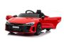 Coche eléctrico para niños Audi RS E-tron GT 12V, rojo, asiento individual amplio, control remoto 2,4 GHz, entrada USB / AUX, Bluetooth, suspensión, batería de litio, luces LED, 2 motores de 25W, licencia ORIGINAL