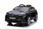 Coche eléctrico para niños Audi E-tron Sportback 12V, negro, asiento individual amplio con cinturón de seguridad de 3 puntos, control remoto 2,4 GHz, entrada USB/AUX, suspensión, batería de litio, luces LED, 2 motores de 25W, licencia ORIGINAL