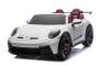 Coche eléctrico para niños Porsche 911 GT3  24V con tracción 4x4, blanco, dos plazas, control remoto 2,4 GHz, entrada USB/AUX, motores de 200W, suspensión, batería de litio, luces LED delanteras y traseras, licencia ORIGINAL