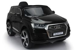 Coche Eléctrico Audi Q7 Quattro Nuevo, Negro, Licencia Original, Con Pilas, Apertura de Puerta, Asiento Individual, Motor 2 x, Batería de 12 V, Control Remoto de 2.4 Ghz, Ruedas de EVA Suave, Arranque Suave