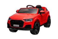 Correpasillos eléctrico Audi Q7 rojo , Monoplaza, Suspensión independiente, Batería 12V, Mando a distancia, Motor 2 x 35W, Luces LED, Reproductor MP3 con entrada USB/AUX, Licenciado