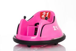Ride-on eléctrico RIRIDRIVE 12V rosa, adecuado para uso en interiores y exteriores, control remoto de 2.4 Ghz, iluminación LED, control de joystick, motor 2 X 15W