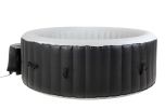 BeneoSpa NUEVO Spa de burbujas inflable portátil, bañera de hidromasaje, negro-blanco
