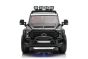 Coche eléctrico Ford Duty 24V negro, biplaza, tracción 4X4 con suspensión y motores de 24V de alto rendimiento, ruedas traseras dobles de EVA, asiento de polipiel, control remoto de 2,4 GHz, rampa de luz LED, reproductor MP3 con entrada USB, li