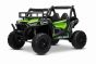 Coche Eléctrico Infantil Tipo UTV 24V, Verde, con dos asientos de similpiel, Mando a distancia 2.4Ghz, 2 motores de 200 W, Batería de Litio, freno eléctrico, luces LED, ruedas de EVA blandas con suspensión, Reproductor MP3 con USB/SD.