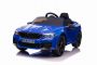 Coche eléctrico BMW M5, azul, con licencia original, alimentado por batería de 24 V, puertas que se abren, control remoto de 2,4 Ghz, ruedas blandas de EVA, luces LED, arranque suave, reproductor de MP3 con entrada USB