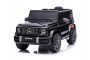 Coche eléctrico Mercedes G con puertas altas, negro, ruedas de EVA, monoplaza, batería de 12 V, mando a distancia de 2,4 GHz, motor 2 X, suspensión trasera, entrada USB/AUX, licencia ORIGINAL