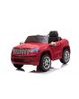 Coche eléctrico JEEP GRAND CHEROKEE 12V, ROJO, Asiento de polipiel, Batería 12V / 7AH, Puertas abatibles, Motor 2 x 35W, Control remoto de 2.4 Ghz, Ruedas Soft EVA, Suspensión, Arranque suave, Reproductor MP3 con entrada USB / AUX