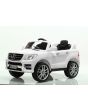 Vehículo eléctrico Mercedes-Benz ML 350, blanco, con licencia original, batería, puertas que se abren, Asiento de plastico, 2x motor, batería de 12V, control remoto de 2.4 Ghz, arranque suave, amortiguación