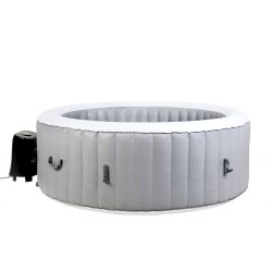 BeneoSpa NUEVO Spa de burbujas inflable portátil, bañera de hidromasaje, jacuzzi, gris