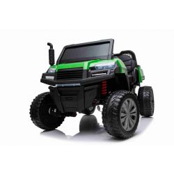 Coche eléctrico RIDER 4X4 con tracción total, batería de 2x12V, ruedas EVA, ejes de suspensión, control remoto de 2.4 GHz, dos plazas, reproductor de MP3 con entrada USB / SD, Bluetooth