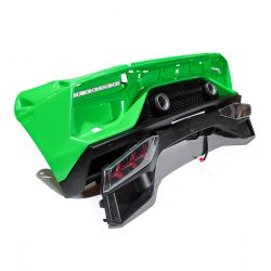 Parachoques trasero con luces traseras incluidas - Lamborghini Aventador Biplaza pintado de verde