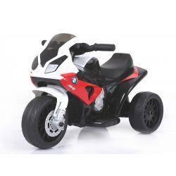 BMW S 1000 RR Triciclo eléctrico, motocicleta con batería, 3 ruedas, con licencia, 1x motor, batería de 6V