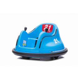 Ride-on eléctrico RIRIDRIVE 12V azul, apto para uso en interiores y exteriores, control remoto de 2.4 Ghz, iluminación LED, control de joystick, motor 2 X 15W