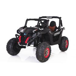 Electric Ride-On Toy Car RSX White - 2.4Ghz, 24V, 4 X MOTOR, remote control, two-seats in leather, Soft EVA wheels, FM Radio, Bluetooth