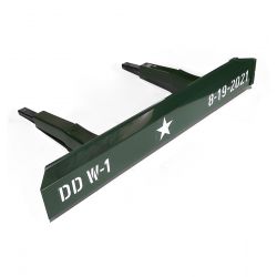 Parachoques delantero de metal para coche del ejército de EE. UU. 4X4