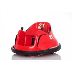 Ride-on eléctrico RIRIDRIVE 12V rojo, adecuado para uso en interiores y exteriores, control remoto de 2.4 Ghz, iluminación LED, control de joystick, motor 2 X 15W