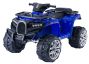Quad eléctrico Ride-On ALLROAD 12V, azul, enormes ruedas suaves de EVA, 2 x 12V, motor, luces LED, reproductor de MP3 con USB, batería de 12V7Ah