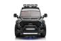 Coche eléctrico Ford Duty 24V negro, biplaza, tracción 4X4 con suspensión y motores de 24V de alto rendimiento, ruedas traseras dobles de EVA, asiento de polipiel, control remoto de 2,4 GHz, rampa de luz LED, reproductor MP3 con entrada USB, li