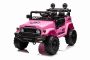 Coche eléctrico TOYOTA FJ CRUISER con tracción trasera, Rosa, Batería de 12 V, Chasis alto, Asiento ancho, Suspensión del eje trasero, Luces LED, Control remoto de 2,4 GHz, Reproductor de MP3 con entrada USB/AUX, Con licencia