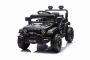 Coche eléctrico para niños OFFROAD NEW con tracción trasera, negro, batería de litio, chasis alto, asiento ancho, suspensión en las ruedas traseras, control remoto de 2.4 GHz, luces LED