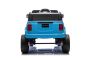 Coche eléctrico para niños Toyota Landcruiser 12V, azul, asiento individual ancho, control remoto 2,4 GHz, entrada USB / AUX, Bluetooth, suspensión, batería de litio, luces LED, 2 motores de 25W, licencia ORIGINAL