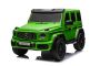 Coche eléctrico para niños Mercedes-Benz G63 AMG 4x4² Biplaza 24V, Pintado verde, Reproductor MP4 con entrada USB/AUX, Tracción 4x4, Batería 24V/7Ah, 4 motores de 200W, Ruedas EVA con suspensión, Asientos de polipiel, Mando a distancia , Licenciado