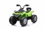 Eléctrico QUAD SUPERPOWER 12V, verde, Ruedas de plástico con goma, Motor 2 x 45W, asiento de plástico, suspensión, batería 12V7Ah, Reproductor MP3