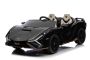 Coche eléctrico para niños Lamborghini Sian 4X4, negro, 12V, Mando a distancia 2,4 GHz, Entrada USB/AUX, Bluetooth, Suspensión, Puertas de apertura vertical, Ruedas blandas de EVA, Luces LED, Licencia ORIGINAL