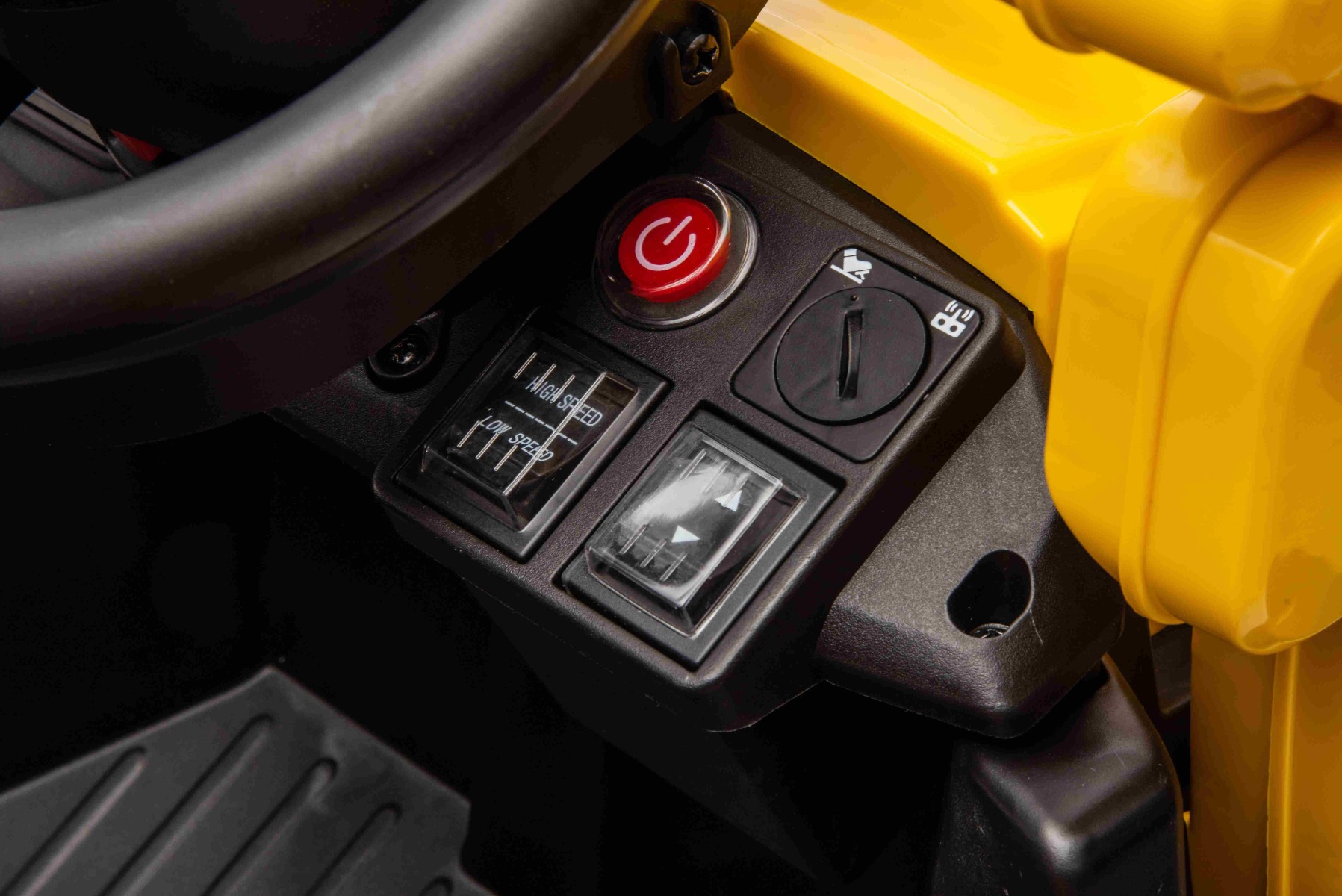 Control remoto, interruptor de velocidad y dirección