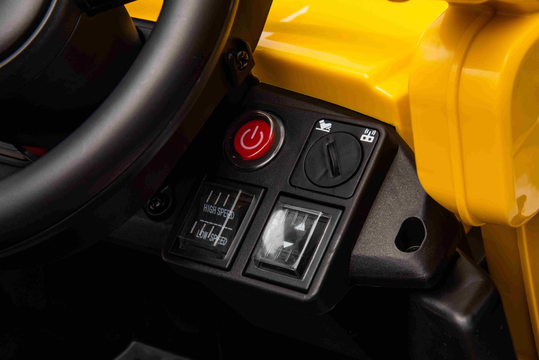 Control remoto, interruptor de velocidad y dirección