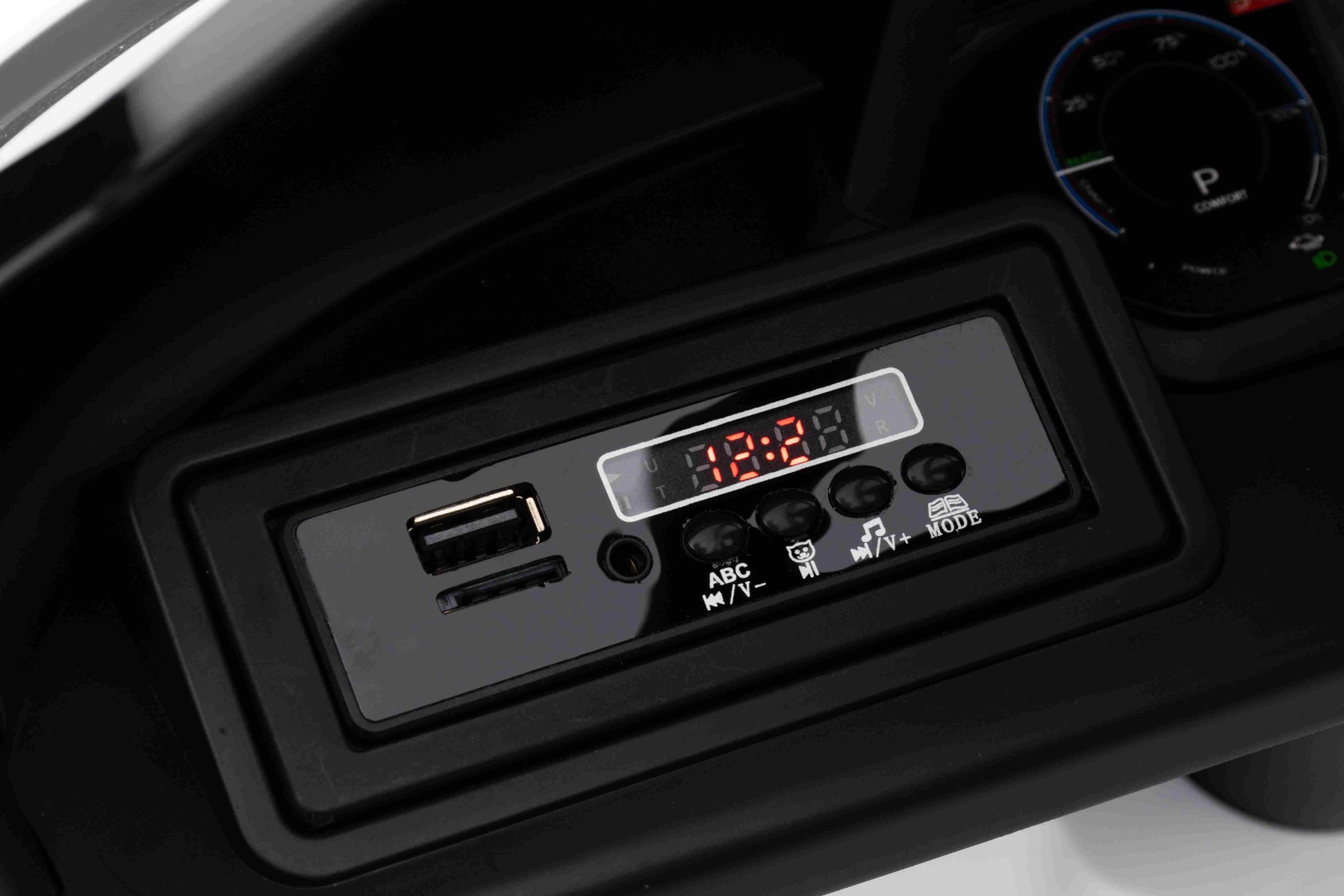 Indicador de capacidad de batería y Bluetooth en MP3