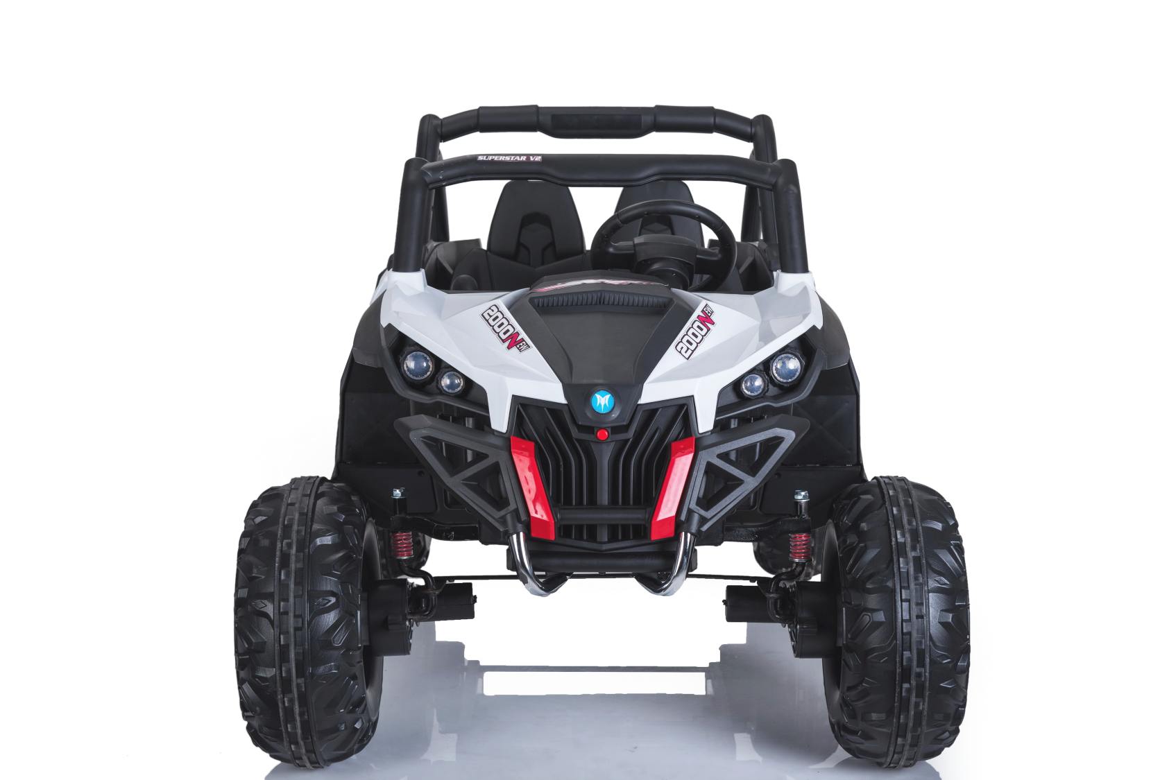 Front LED lights with suspension also at the front