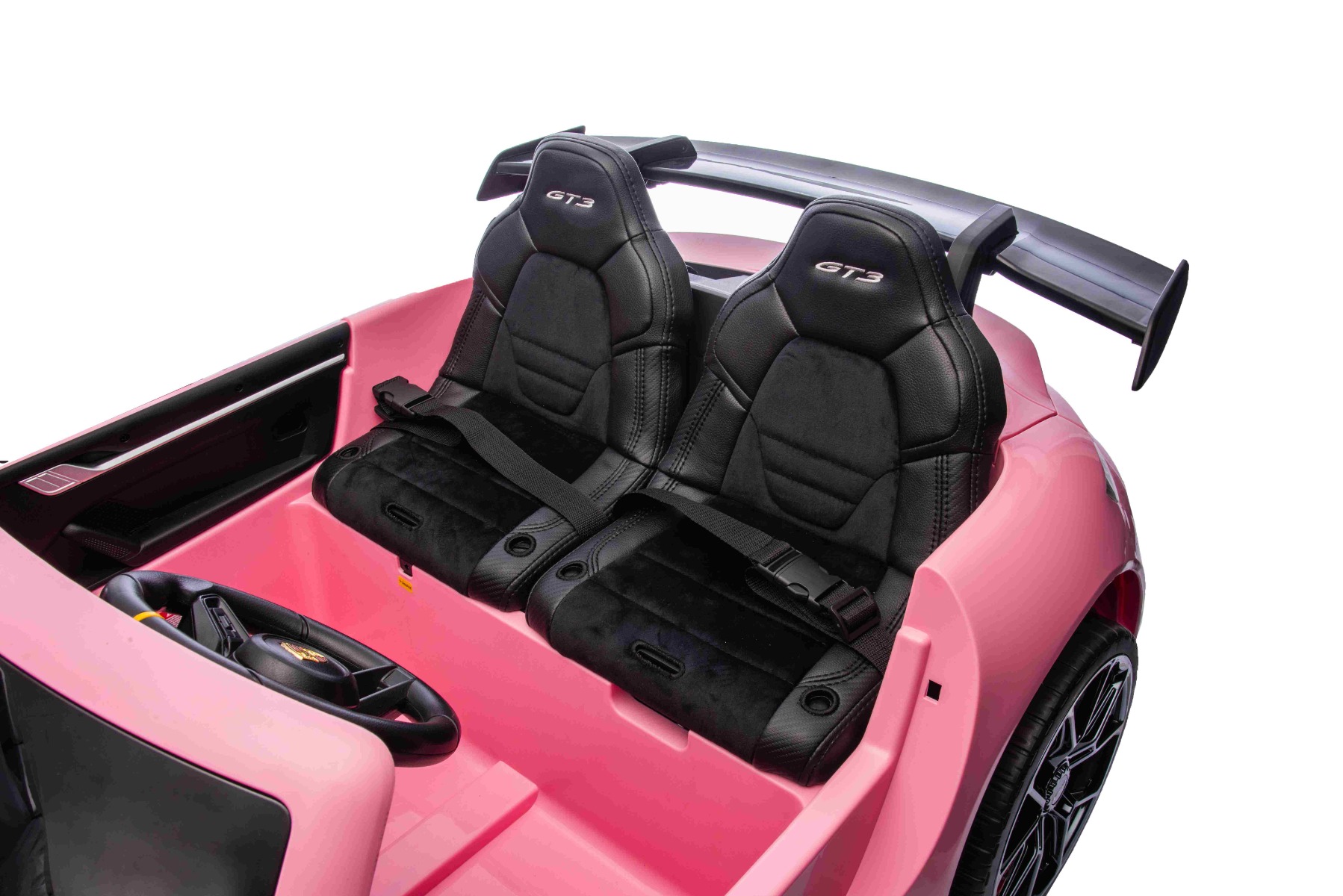 Asiento del conductor ajustable y alerón deportivo