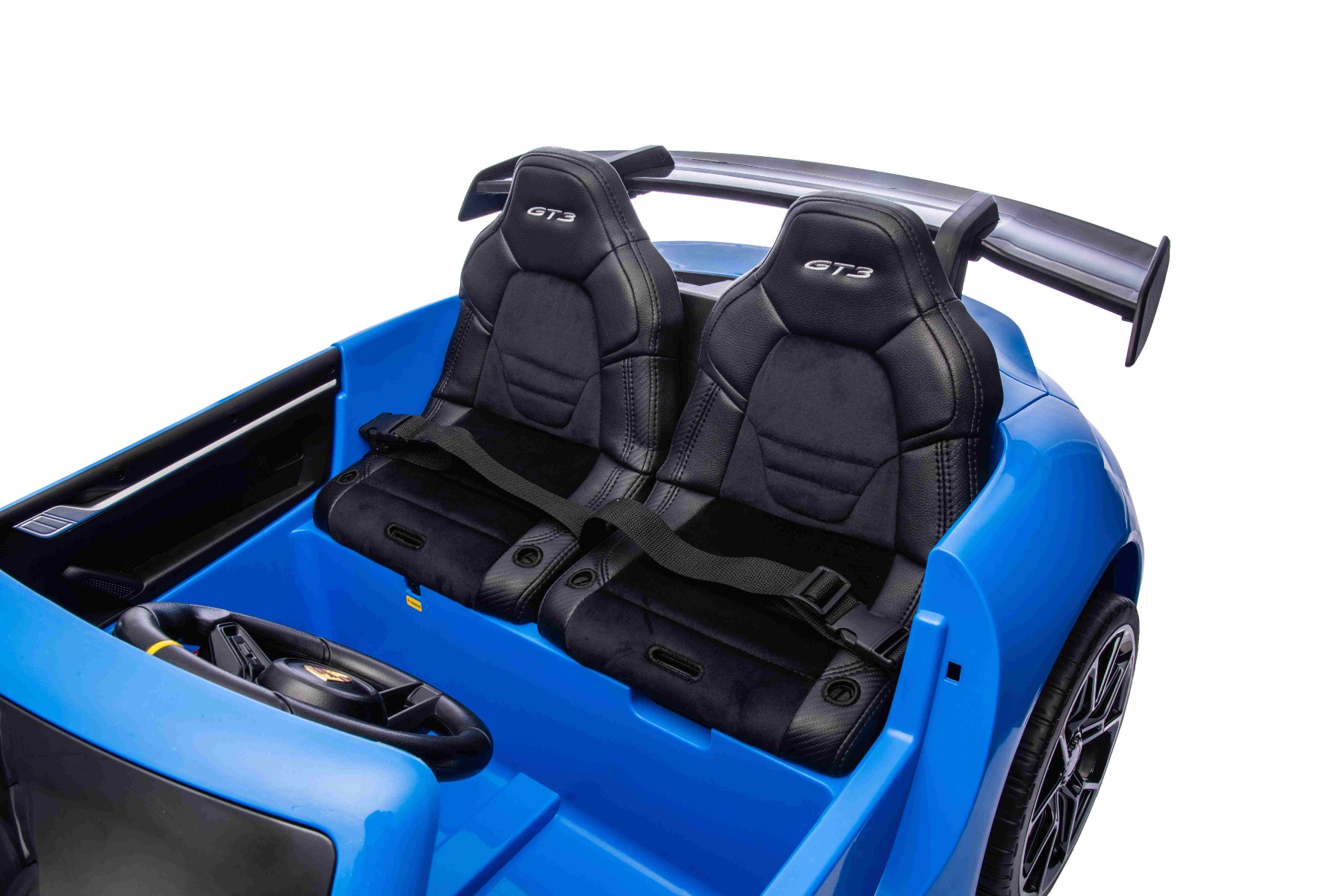 Asiento del conductor ajustable y alerón deportivo